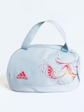 Adidas Gray Travel Toiletry Cosmetic Organizer Bag Carry Handle OS